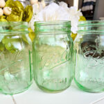 DIY home decor ideas tinted Mason jars
