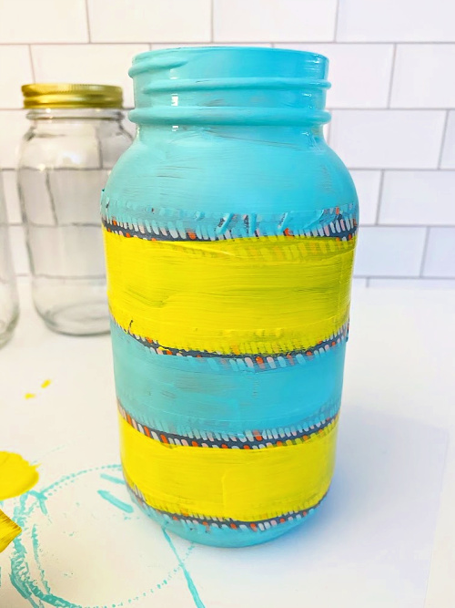 paint Mason jar for Easter Mason jar ideas