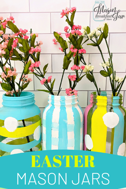 STAINED GLASS MASON JARS Easter Mad in Crafts