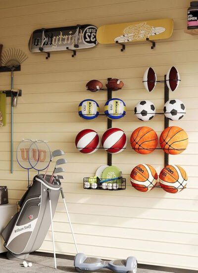 Wall-Mounted Football Storage Systems