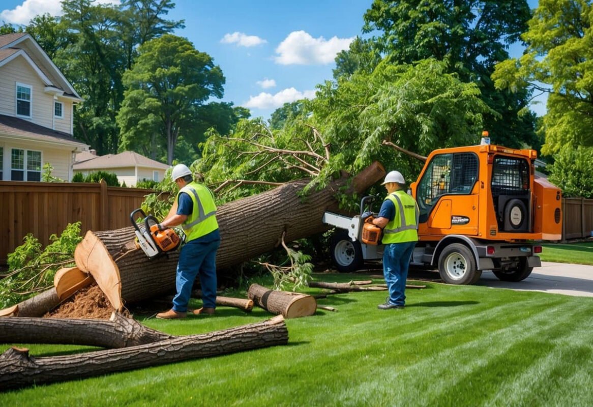 Large Tree Removal in Small Spaces — Avoiding Costly Property Damage