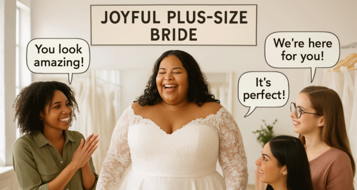 How to Find the Perfect Plus-Size Wedding Dress