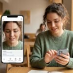 Smartphone screens displaying before-and-after portrait edits with free Facetune alternative apps
